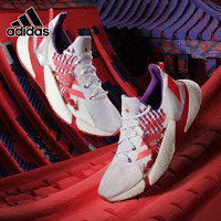 adidas 阿迪达斯 21新春系列 X9000L4 W 中性跑鞋 GZ7638 白色/红色/紫色 36
