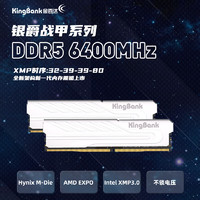 KINGBANK 金百达 银爵 DDR5 6400MHz 16GB 台式机内存条