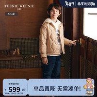 Teenie Weenie Kids小熊童装24早春男童宽松衬衫式夹克羽绒服 米色 140cm