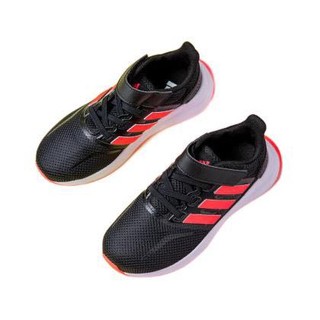 adidas NEO Runfalcon C 女童休闲运动鞋 FW5138 黑粉 30.5码