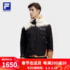 FILA 斐乐男士梭织外套2024春拼色宽松运动连帽上衣 满印一-ZA 185/104A/XXL