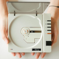 syitren 赛塔林 CD播放机 R300复古高音质蓝牙听专辑纯CD机便携式 复古白