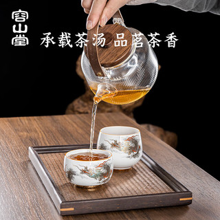 容山堂龙年陶瓷茶杯主人杯单杯功夫茶杯个人品茗杯茶碗茶盏 龙行大运主人杯-禅定杯 150ml 1