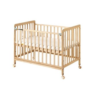 babycare 婴儿床移动 0-3岁宝宝实木婴儿床拼接大床
