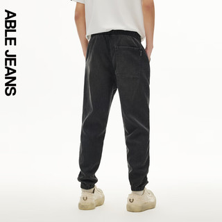 ABLE JEANS 24夏季仿针织牛仔弹力显瘦休闲裤子男818033 深陨石灰 M