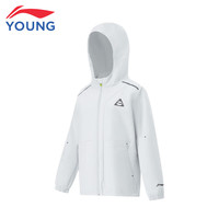 李宁 LI-NING童装儿童运动风衣男大童综合体能系列反光防泼水外套