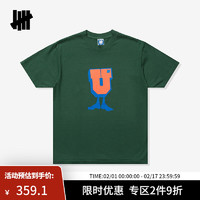 UNDEFEATED五条杠冬季时尚美式筒织U MAN 短袖T恤 绿色 S