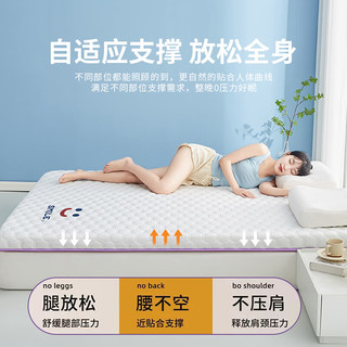 无印良品乳胶床垫遮盖物软垫宿舍单人榻榻米海棉垫褥子90x190厚约9cm 笑脸灰【慢回弹 加密款】