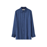 Marc O'Polo/MOP春季吸湿透气凉感长袖衬衫女士 宝蓝色872 32/155