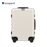 威豹 WINPARD威豹 WINPARD拉杆箱男女休闲旅行万向轮行李箱商务出差登机箱铝框旅行箱 象牙白 20英寸登机箱