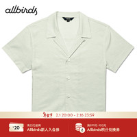 Allbirds The Camp Shirt 柔软透气通勤休闲度假露营男款衬衫短袖 树精绿 XL