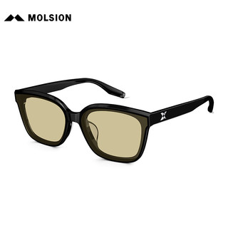 陌森（Molsion）眼镜肖战同款高颜值小方框男女防晒眼镜MS3090 1.67高清偏光