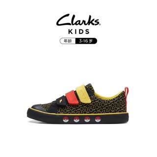 Clarks 其乐 2023春夏新款中大男童印花魔术贴休闲鞋