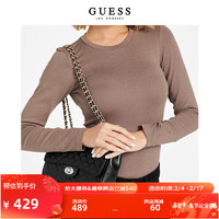 GUESS24年春女士百搭多色经典通勤时尚双链条单肩包-LG902121 BLA-黑色 ONE