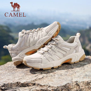 CAMEL 骆驼 丁真同款户外徒步登山鞋男轻盈舒适情侣跑步鞋 G14S342142 黑色(男款) 38