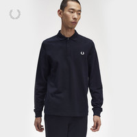 FRED PERRY 男士长袖POLO衫2023冬季新款休闲麦穗刺绣上衣潮M6006