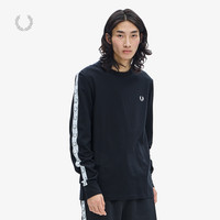 FRED PERRY 男士长袖T恤2023冬季新款休闲麦穗串标纯棉圆领潮M4621