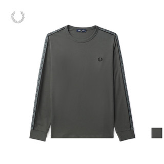 FRED PERRY 男士长袖T恤串标休闲麦穗刺绣上衣潮M4675