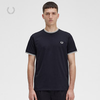 FRED PERRY 男士短袖T恤2024春季商务休闲麦穗刺绣纯色潮M1588