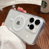 宝格鸟 magsafe磁吸适用iPhone14ProMax手机壳15苹果13Pro保护套mini充电Plus透明12新款7/8镜头xs防摔11高档max全包