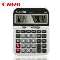 Canon 佳能 WS-1212H 12位数商务办公计算器财务办公便携式中号台式计算器太阳能双电源（普通面板款）