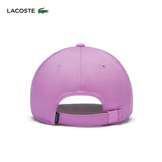 LACOSTE法国鳄鱼男女同款24春季运动遮阳鸭舌帽帽子RK9871 IXV/淡紫色 TU