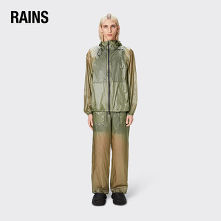 Rains男女同款防水休闲款时尚雨衣外套Norton Rain Jacket 火焰红 L