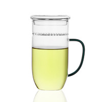 76 月牙杯高硼硅耐热玻璃泡茶杯320ml