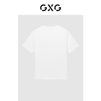 GXG奥莱23年夏多色休闲基础百搭刺绣标宽松T恤男式短袖