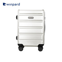 威豹 WINPARD行李箱PC箱男女拉杆箱防刮耐磨20英寸登机箱万向轮密码箱 象牙白 20英寸登机箱