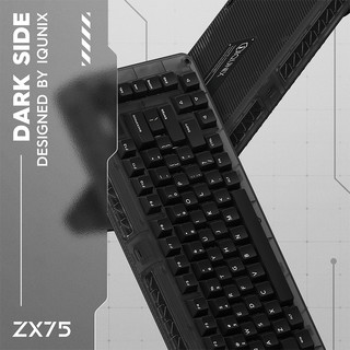 IQUNIX ZX75黑武士 无线机械键盘客制化电竞游戏热插拔透明键帽