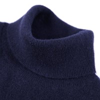 ANTONIO MAURIZI 冬季保暖舒适两翻领羊毛衫纯色百搭针织打底衫
