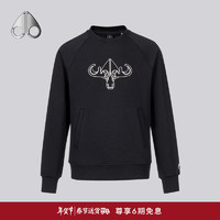 MOOSE KNUCKLES LOWTHER PULLOVER 休闲圆领长袖卫衣男 黑色 L