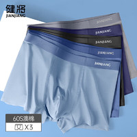 JianJiang 健将 男士内裤男5A抑菌100%棉纯棉内裆平角裤JM055-2 XXXL