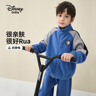 Disney 迪士尼 男童摇粒绒立领外套