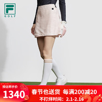 FILA 斐乐女士梭织裙2024春季高尔夫运动基础半身裙短裙 甜美粉-LP 155/58A/XS