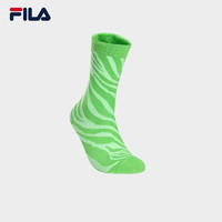 FILA 斐乐 官方女子高腰袜夏季新款时尚休闲运动袜舒适长筒袜 茉莉绿-LG XS