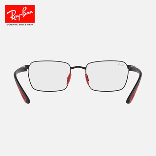 Ray-Ban 雷朋 RayBan雷朋光学镜架法拉利方形镜框0RX6507M F002 F002哑光黑镜框