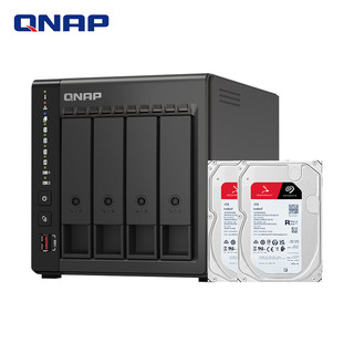 威联通（QNAP）TS-466C 四盘位8G内存四核心奔腾银牌处理器网络存储服务器（内含硬盘4T*2）