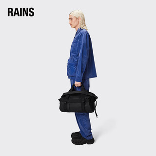 RAINS 旅行包防水挎包男女手提包背包 Texel Duffel Bag Mini W3 黑色