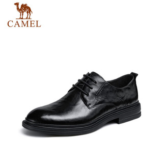 骆驼（CAMEL） 德比轻便舒适商务正装男士皮鞋 GE12235360 黑色 42