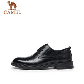 骆驼（CAMEL） 德比轻便舒适商务正装男士皮鞋 GE12235360 黑色 42