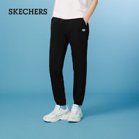 SKECHERS 斯凯奇 男子针织休闲裤L224M067 碳黑/0018 S