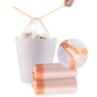 CHAHUA 茶花 垃圾袋家用手提式加厚厨余厨房大号抽绳收口圾圾塑料小拉提袋