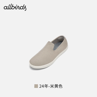 Allbirds Wool Lounger【】秋一脚蹬羊毛休闲小白鞋板鞋男女鞋 24年-米黄色 36 女码