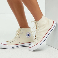 CONVERSE 匡威 限35码：匡威CONVERSE All Star经典米白色复古百搭情侣高帮帆布鞋