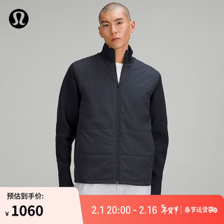 lululemon 丨Water-Repellent 男士拉链毛衣 LM3DOLS 深蓝色 S