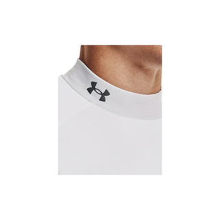 安德玛（UNDERARMOUR）秋冬ColdGear Infrared男子高尔夫运动高领长袖T恤1366269 白色100 XL