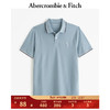 ABERCROMBIE & FITCH男装 美式复古商务休闲通勤百搭刺绣小麋鹿短袖Polo衫 325429-1 浅蓝色1 M (180/100A)