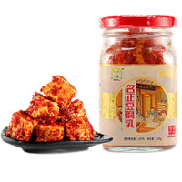 名正 豆腐乳瓶装湖南特产香辣红方农家自制下饭菜霉豆腐麻辣手工无油 200g*1瓶
